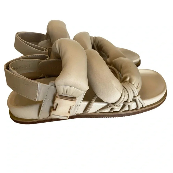 Azalea Wang Womens Captivating Bone Sandals Size 7 Open Toe - Picture 4 of 8